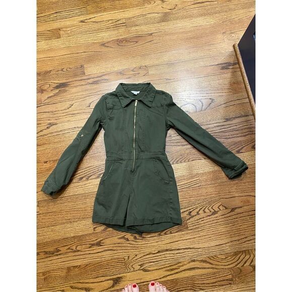 Habitual Kids Girls' Elin Utility Romper - Picture 2 of 7